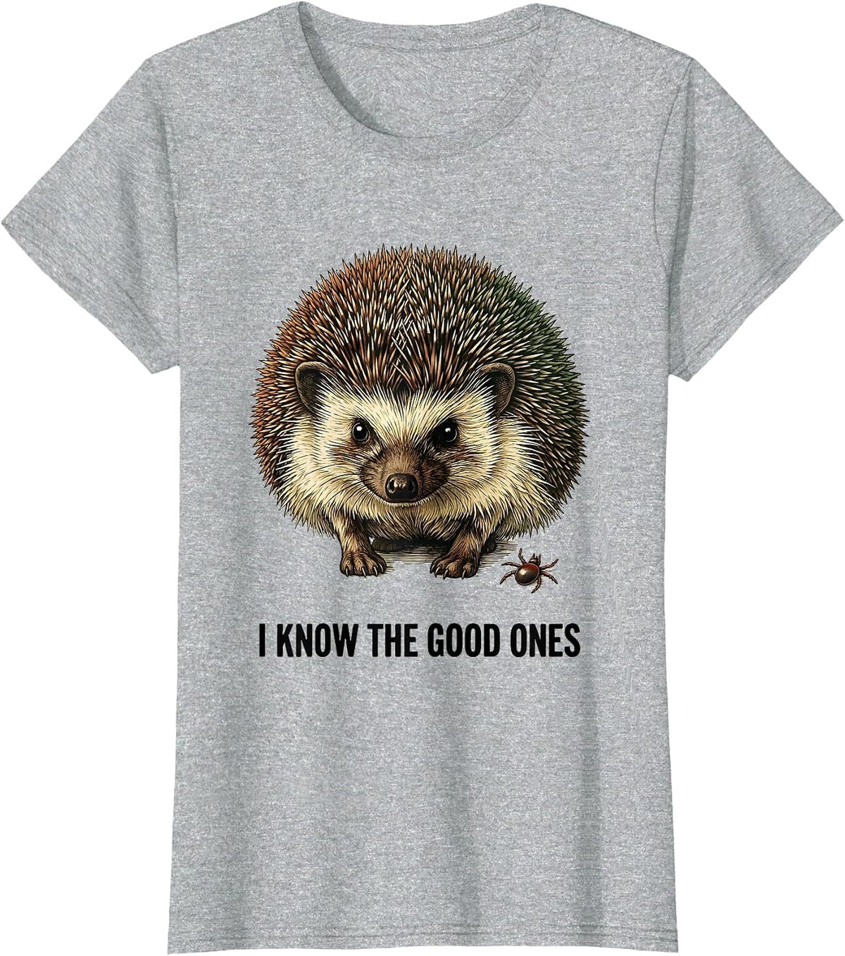 I Know The Good Ones Vintage Mushroom Forager Fungi Humor T-Shirt - Heather Grey