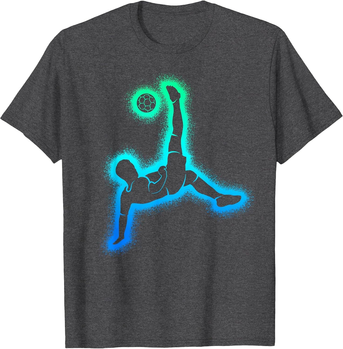 Soccer Player Game Kids Boys Men Soccer T-Shirt - Dark Heather Grey