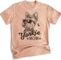 EVERTREE CLOTHING Yorkie Mom T-Shirt, Unisex Women's Shirt, Yorkshire Terrier, Yorkie Owner, Best Dog Mom Gift - Heather