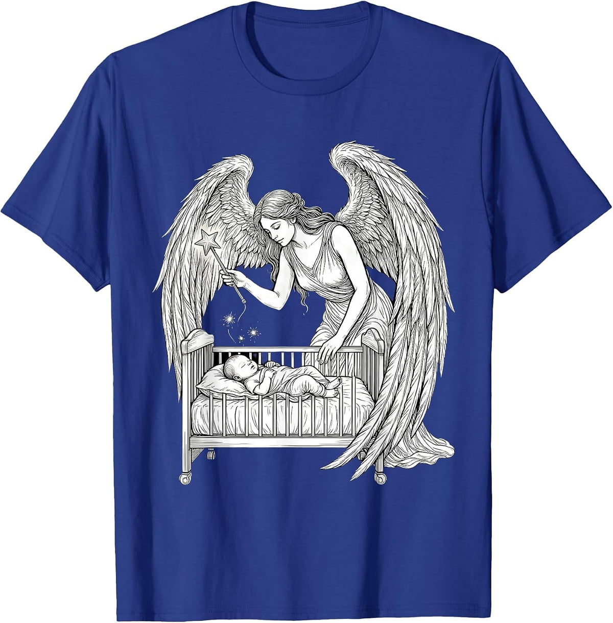Winged Fairy Godmother New Baby Funny Gift T-Shirt - Royal Blue