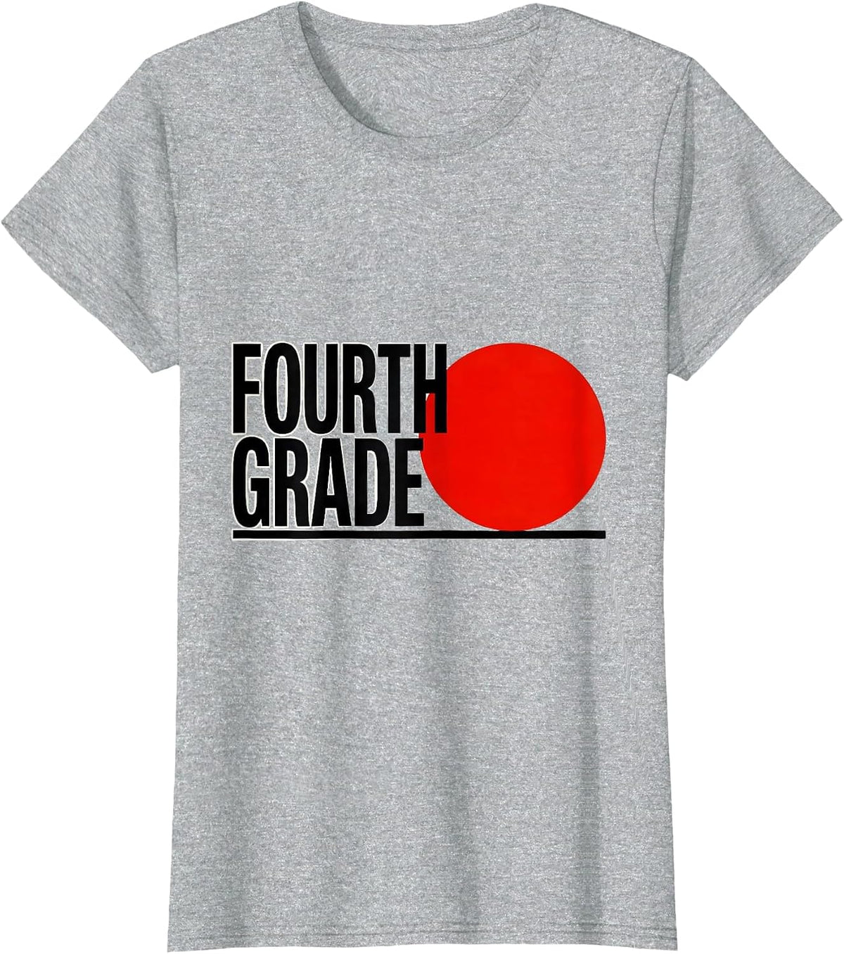 Women's Fourth Grade Retro Teacher Student Back To School T-Shirt - Heather Grey