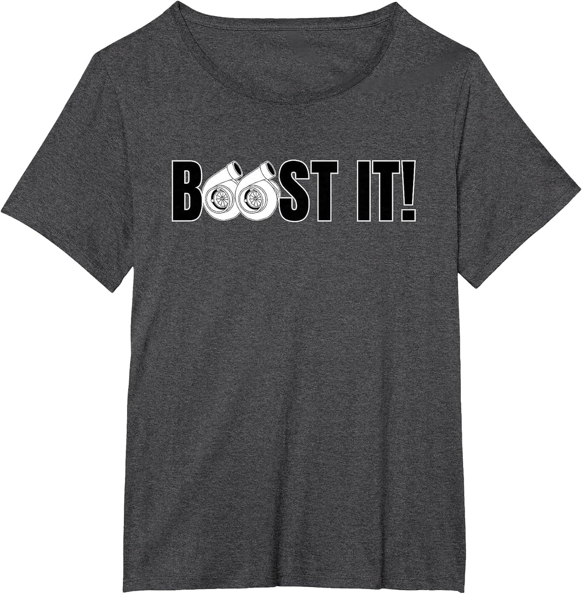 Boost it t Shirt |Turbo Boost it Shirt | Turbo Design Tshirt T-Shirt - Dark Heather Grey