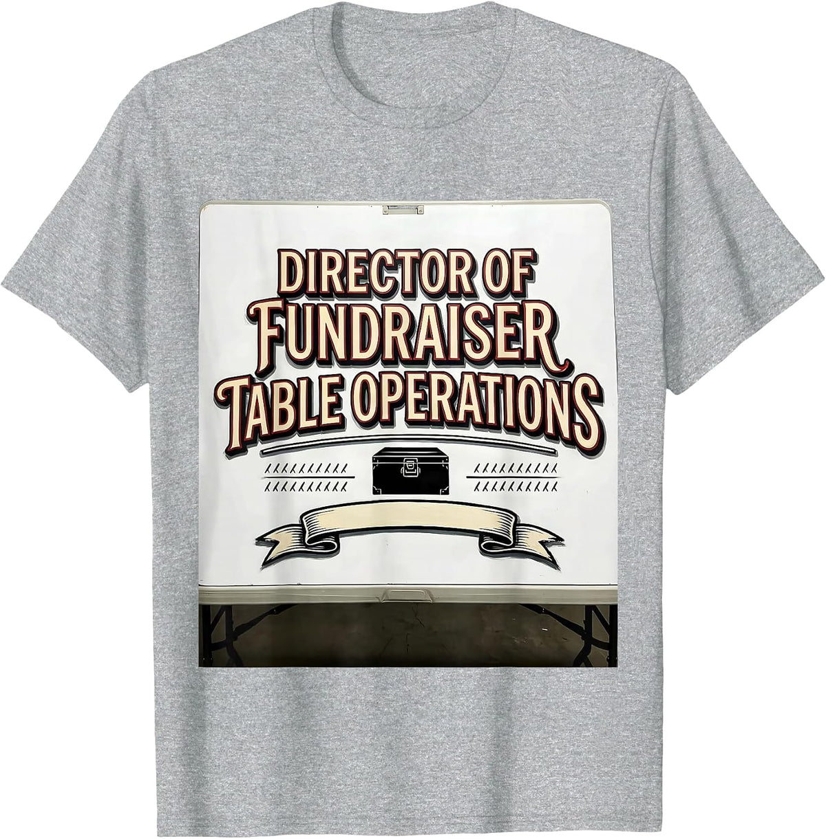 Men's Director Of Fundraiser Table Operations Band Mom T-Shirt - Heather Grey