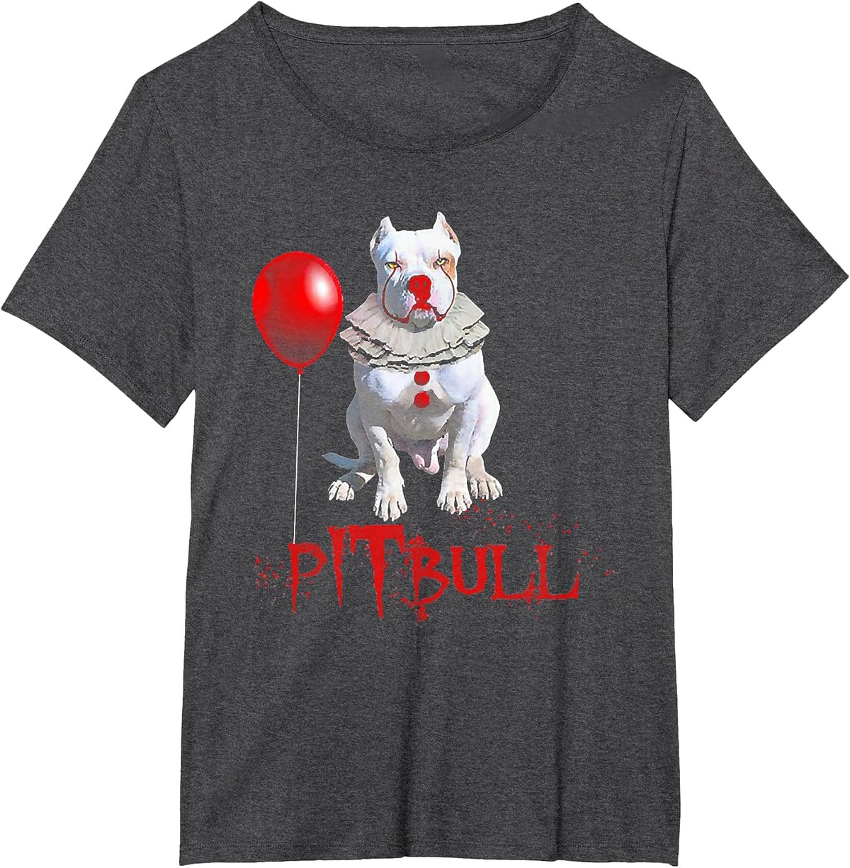 Pitbull Horror Movie Halloween Custome T-Shirt - Dark Heather Grey