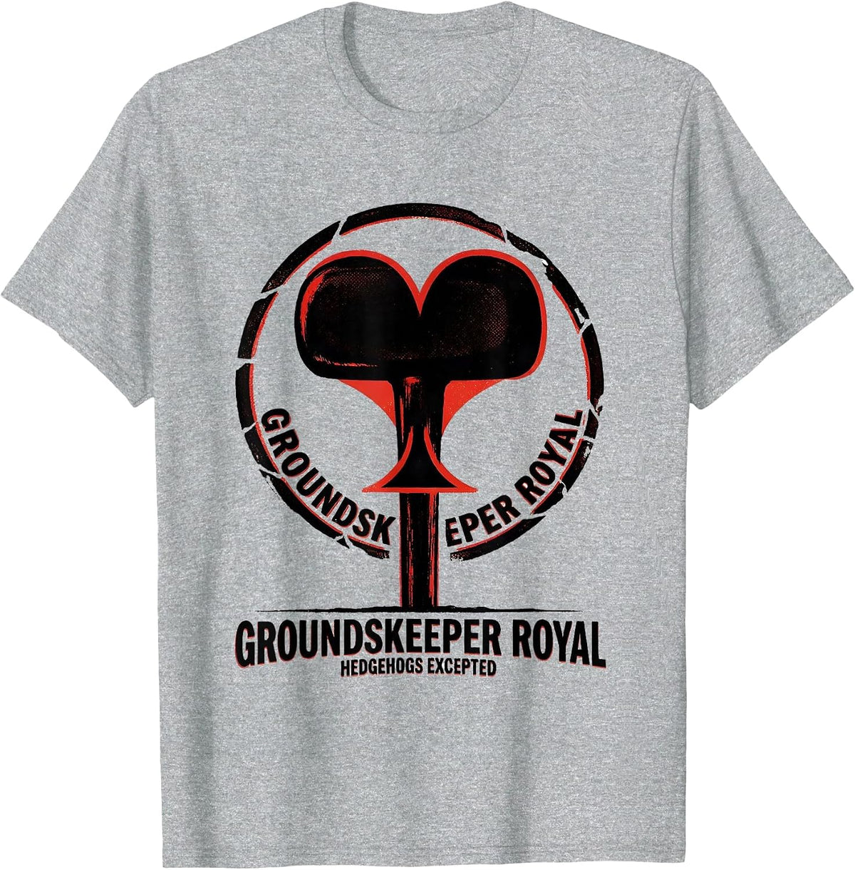 Men's Groundskeeper Royal, Hedgehogs Excepted Literary Quote T-Shirt - Heather Grey