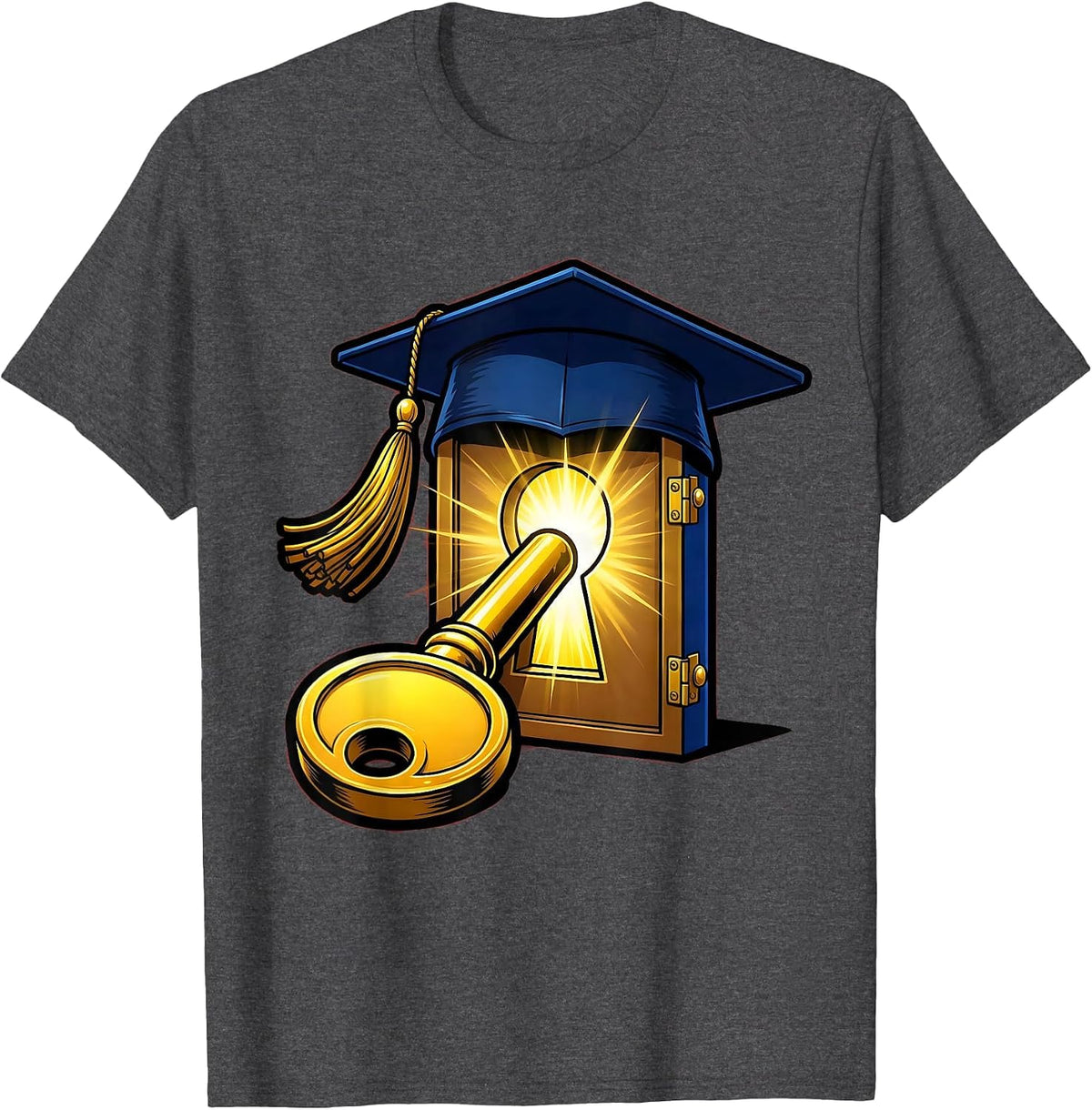 Paraprofessional Key to Education Graduation Gift T-Shirt - Dark Heather Grey