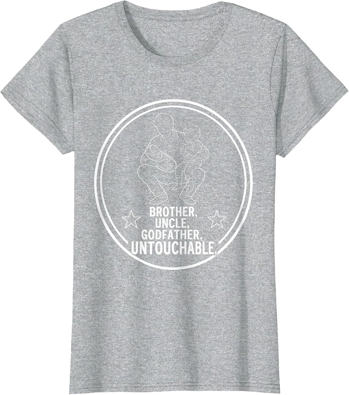 Women's Brother Uncle Godfather Untouchable Cool Uncle T-Shirt - Heather Grey