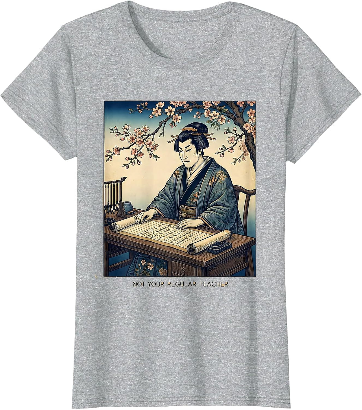 Not Your Regular Teacher Substitute Teacher Design T-Shirt - Heather Grey