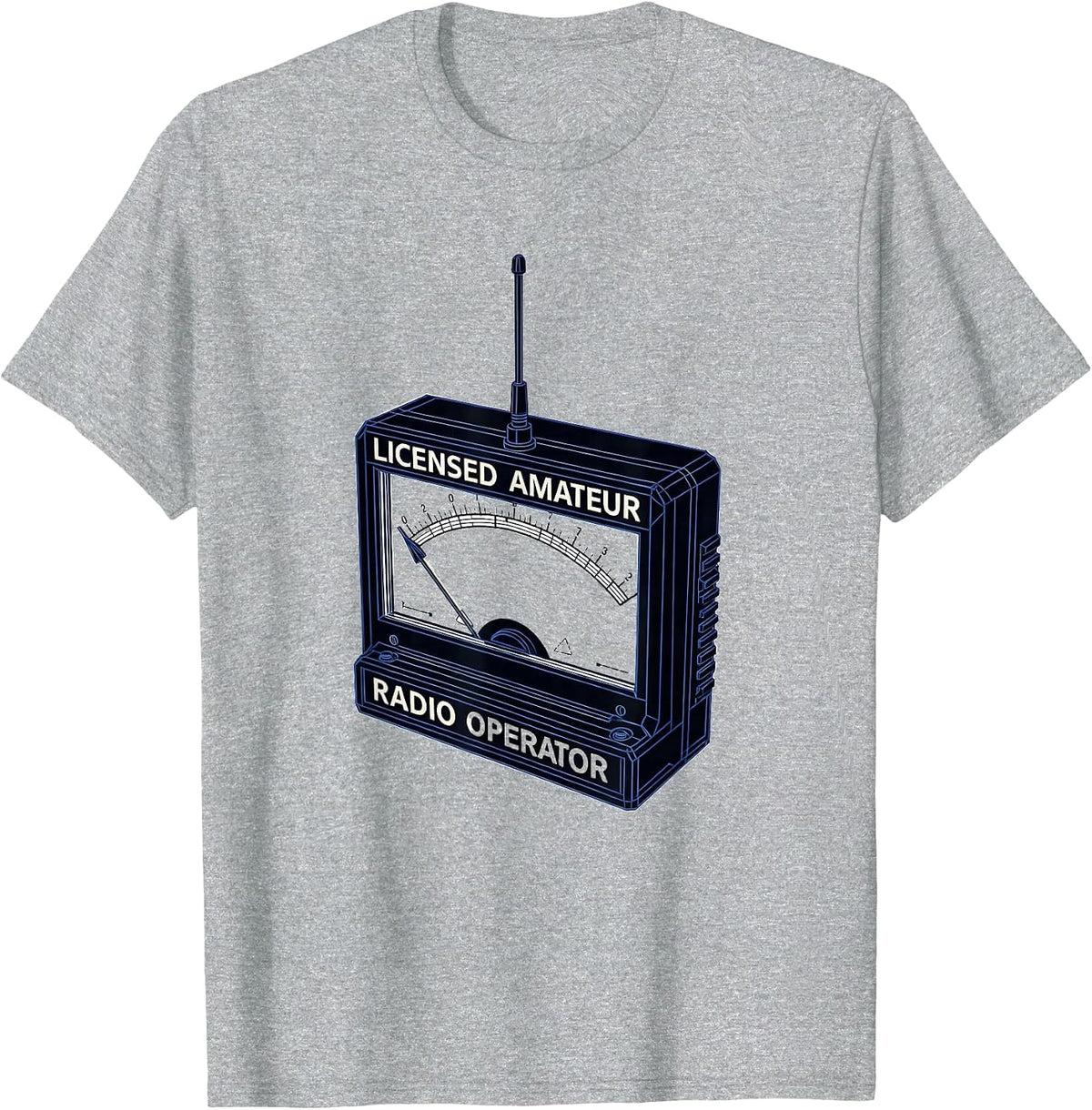 Men's Licensed Amateur Radio Operator Swiss International Ham T-Shirt - Heather Grey