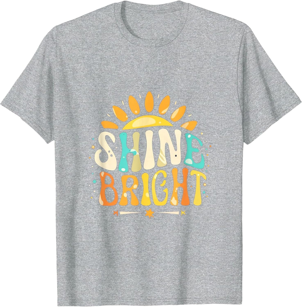 Shine Bright T-Shirt - Heather Grey