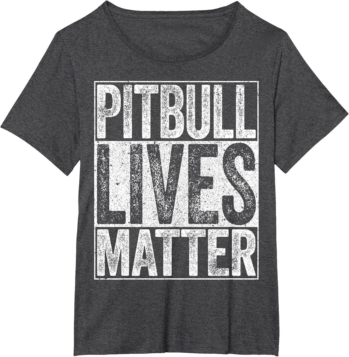 Pitbull Lives Matter T-Shirt Dog Lover Shirt T-Shirt - Dark Heather Grey
