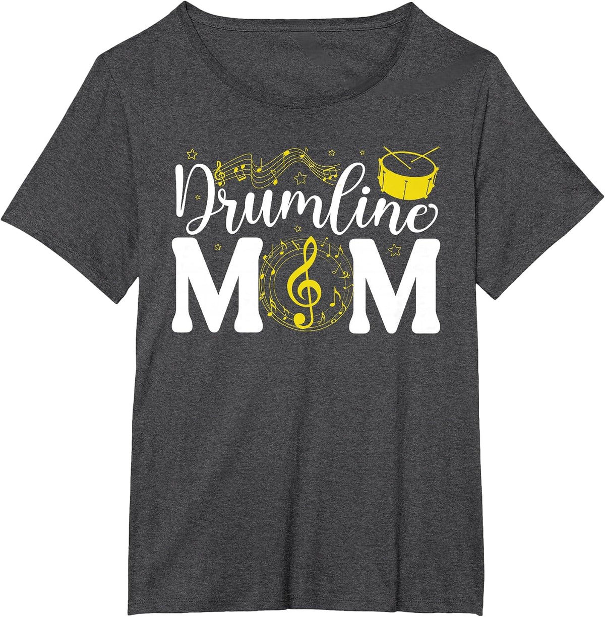 Drumline Mom Drumline Mother Drumline Mama T-Shirt - Dark Heather Grey
