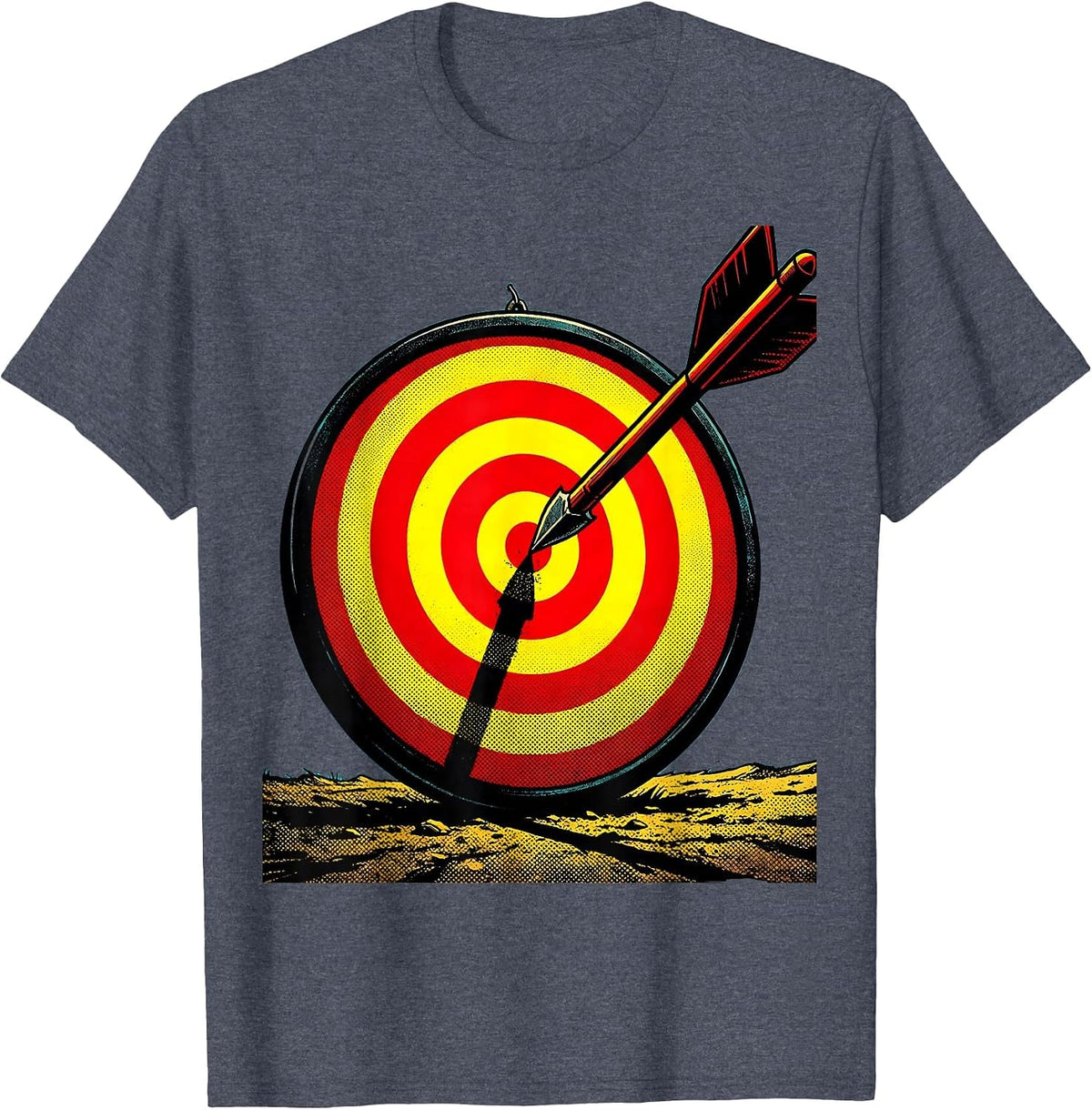We Almost Always Almost Win Javelin Graphic T-Shirt - Heather Blue