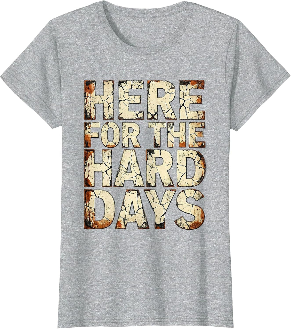 Here for the Hard Days School Counselor Design T-Shirt - Heather Grey