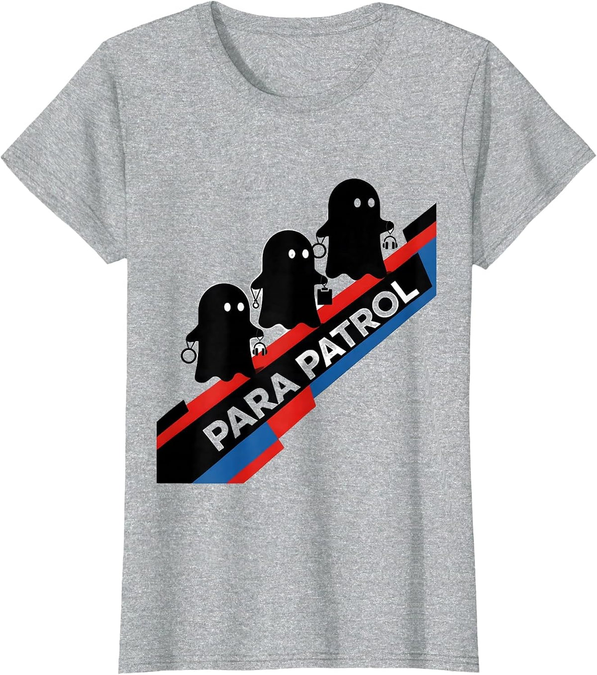 Para Patrol Bauhaus Modernist Paraprofessional Ghost T-Shirt - Heather Grey
