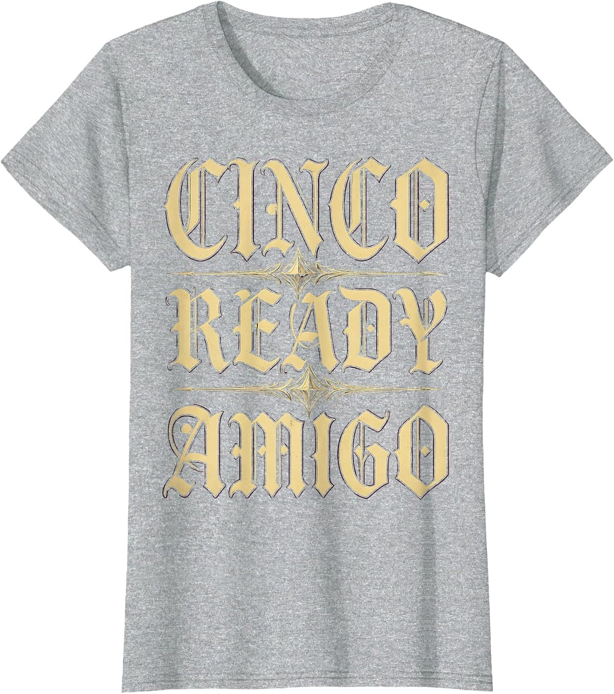 Cinco Ready Amigo Cinco de Mayo Men's Design T-Shirt - Heather Grey
