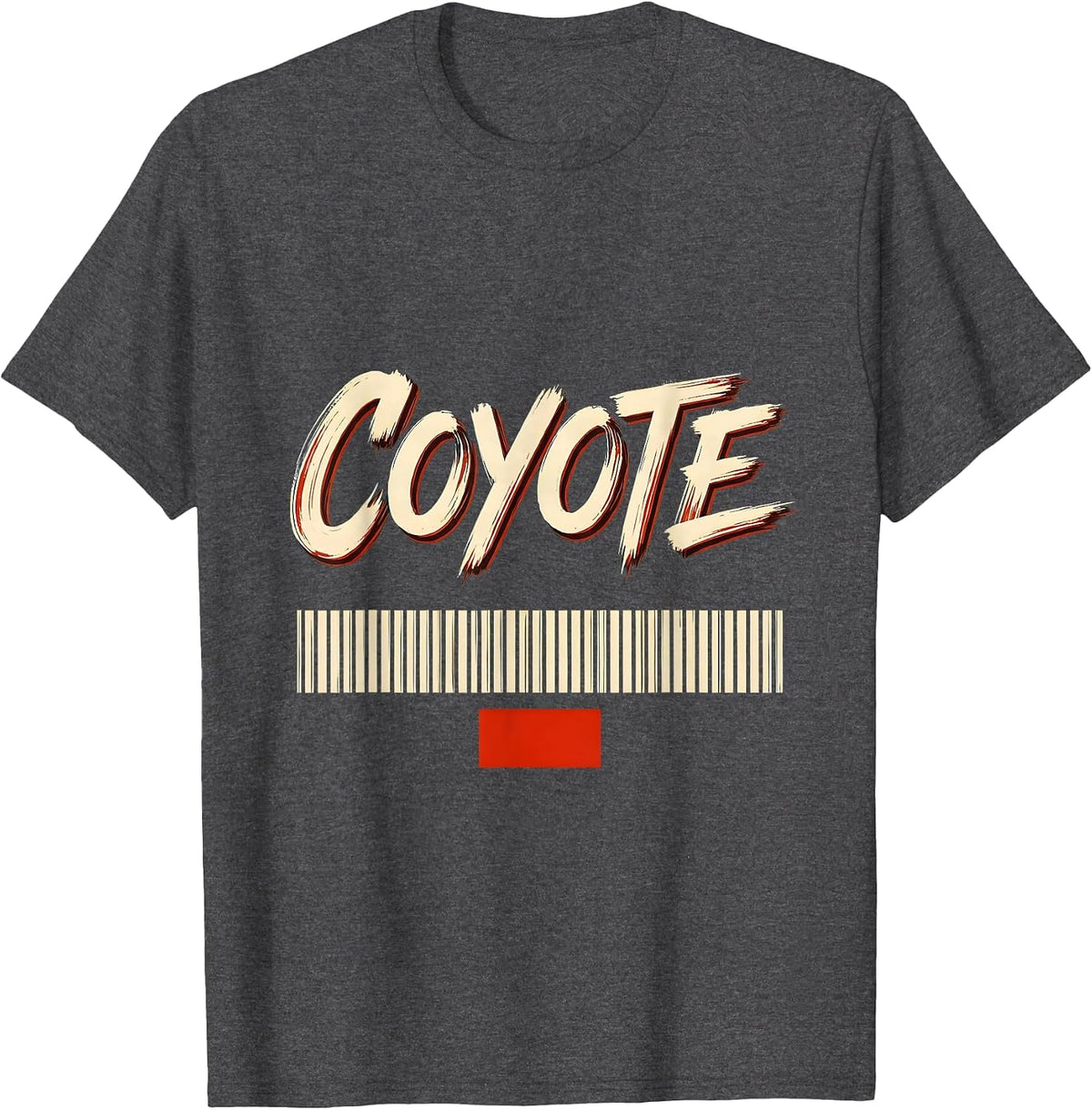 Men's COYOTE Funny Vintage Retro Coyote V8 Engine Gearheads T-Shirt - Dark Heather Grey