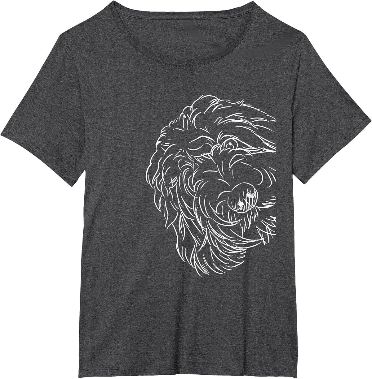 Funny Dog Bernedoodle T-Shirt - Dark Heather Grey