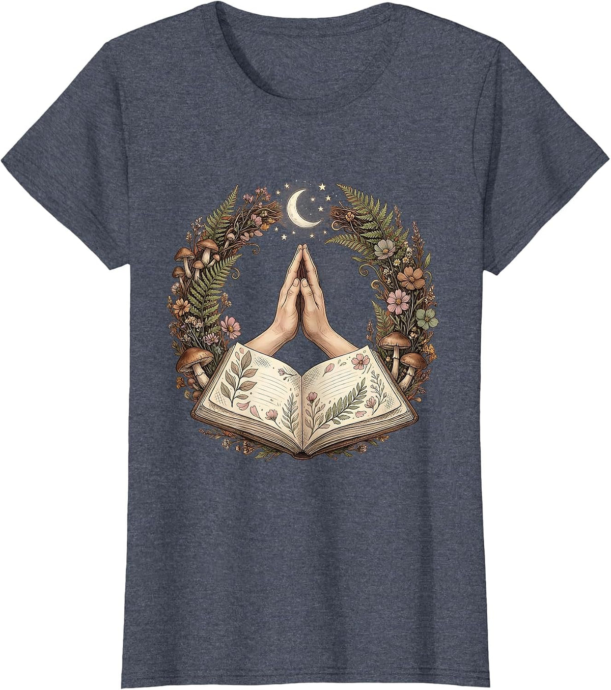 Women's Paraprofessional High Five Graphic Tee T-Shirt - Heather Blue