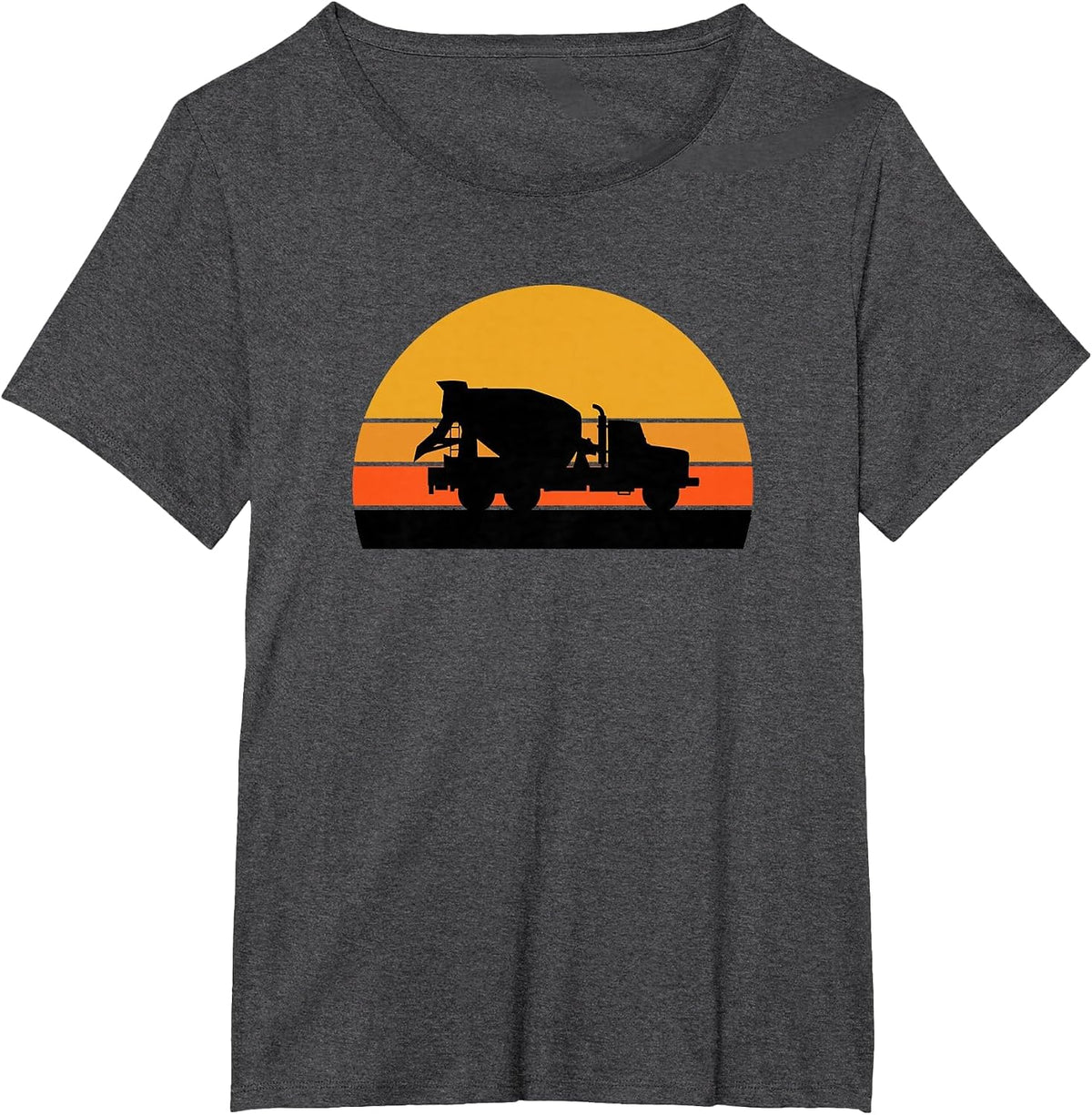 Cement Truck Driver Construction Vehicle Road Concrete T-Shirt - Dark Heather Grey