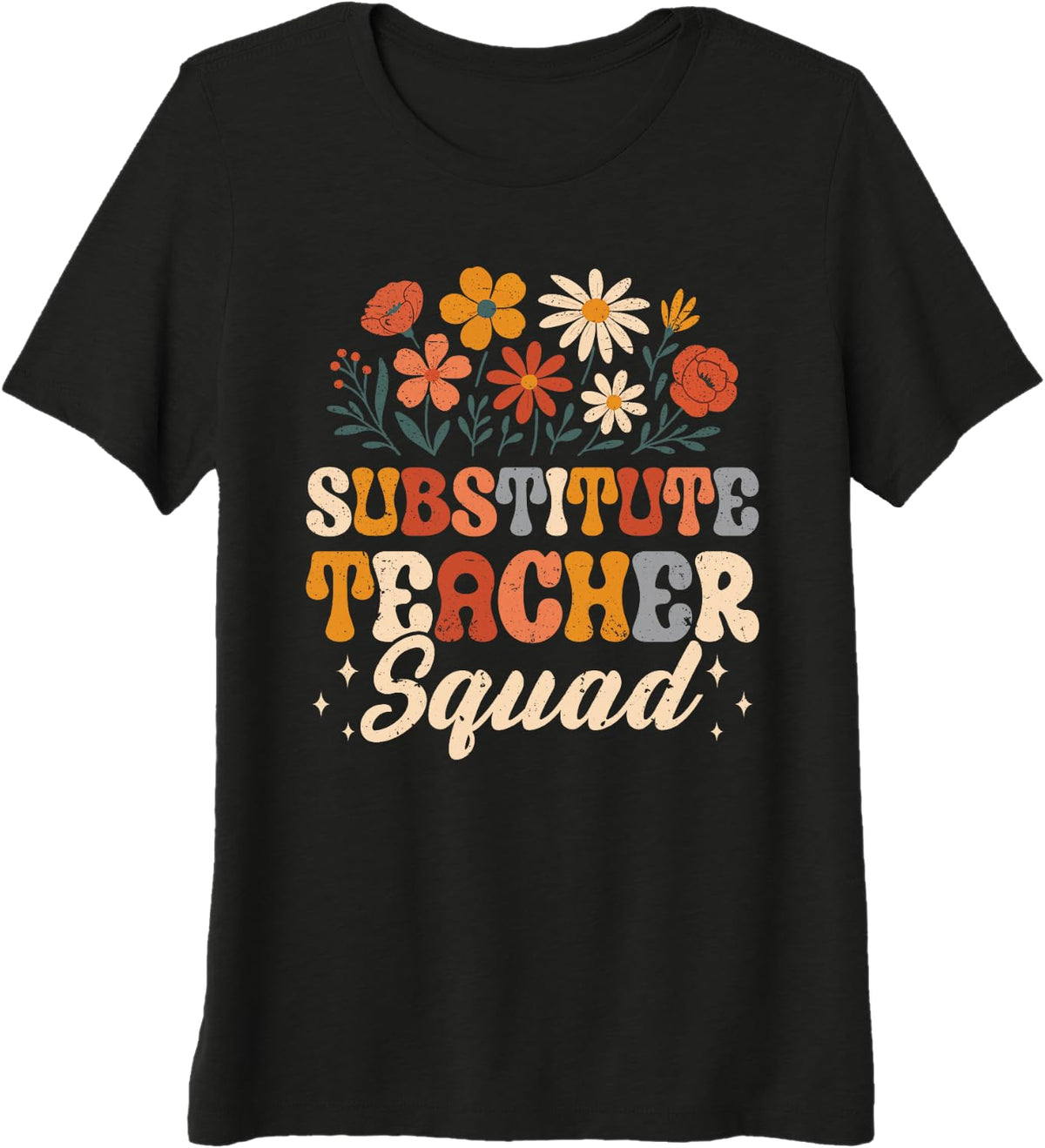 Substitute Teacher Squad Premium Tri-Blend T-Shirt - Black