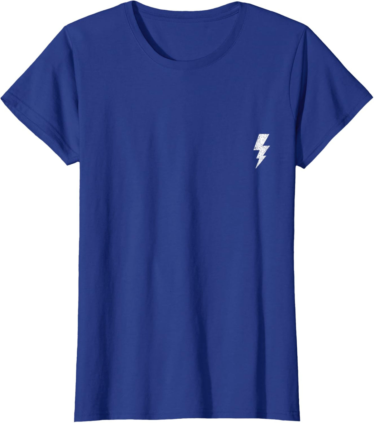 Lightning Lineman Symbol Pocket Size Minimal T-Shirt - Royal Blue