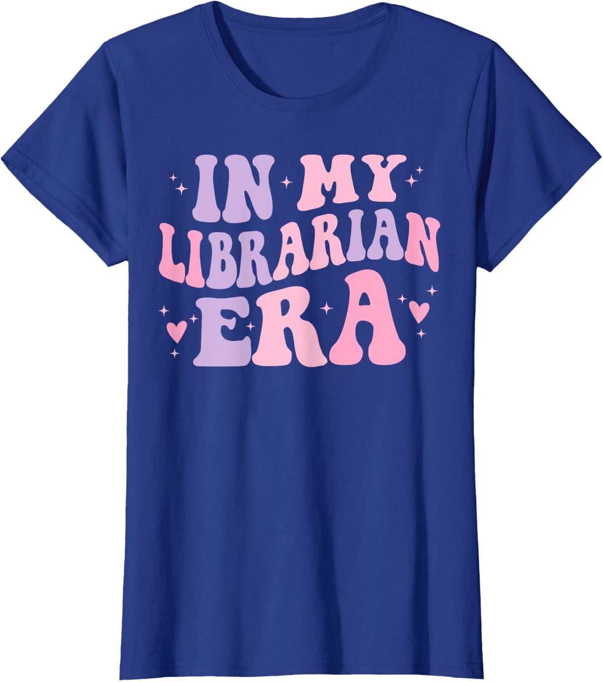 In My Librarian Era Funny Library Book Lover T-Shirt - Royal Blue