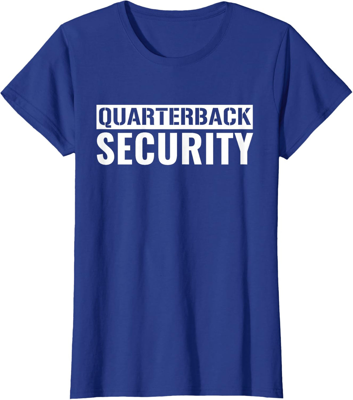 Football Offensive Line Lineman Quarterback Protection T-Shirt Small - Royal Blue