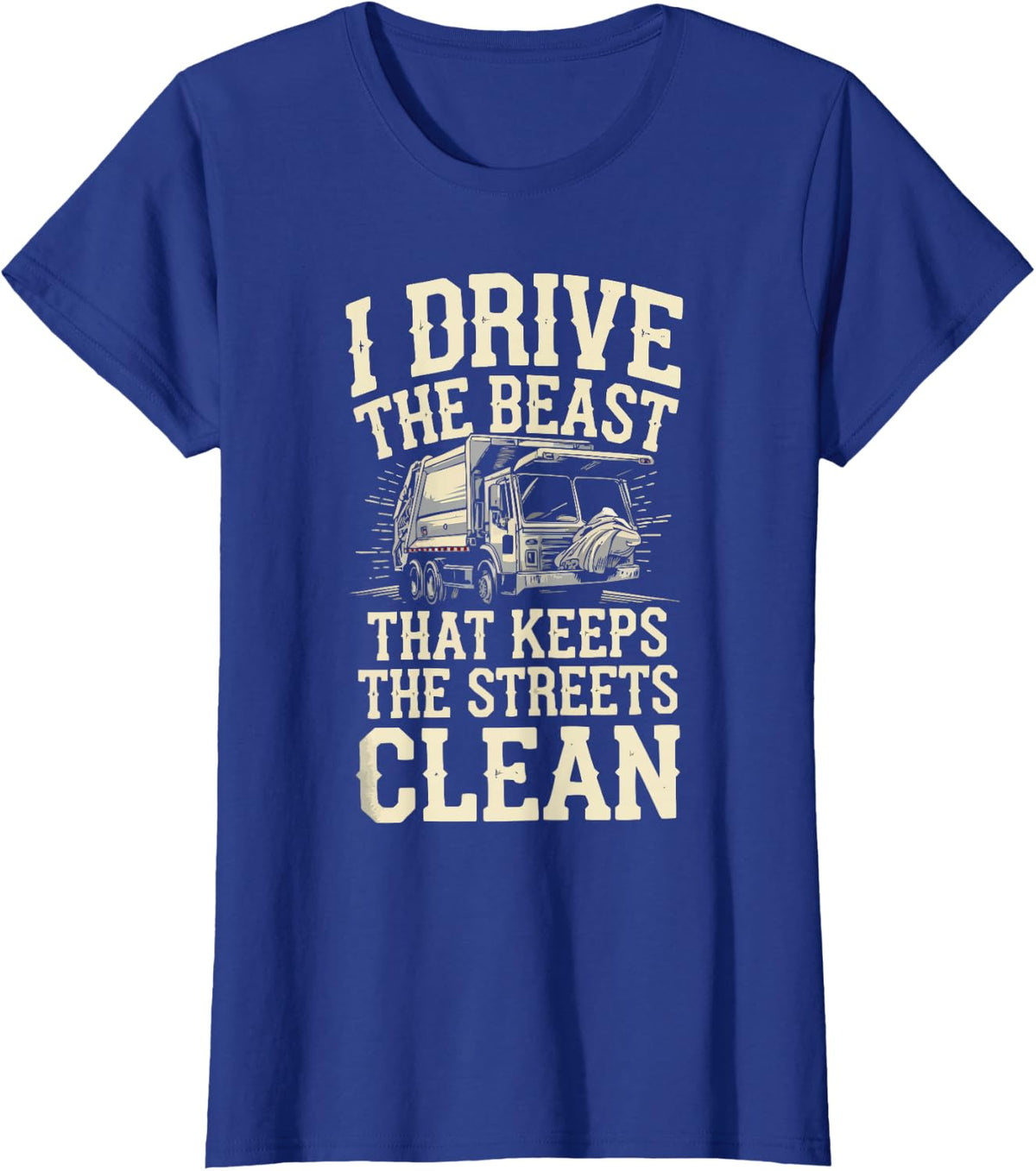 Garbage Truck Driving Truck Driver Proud Trucker T-Shirt - Royal Blue
