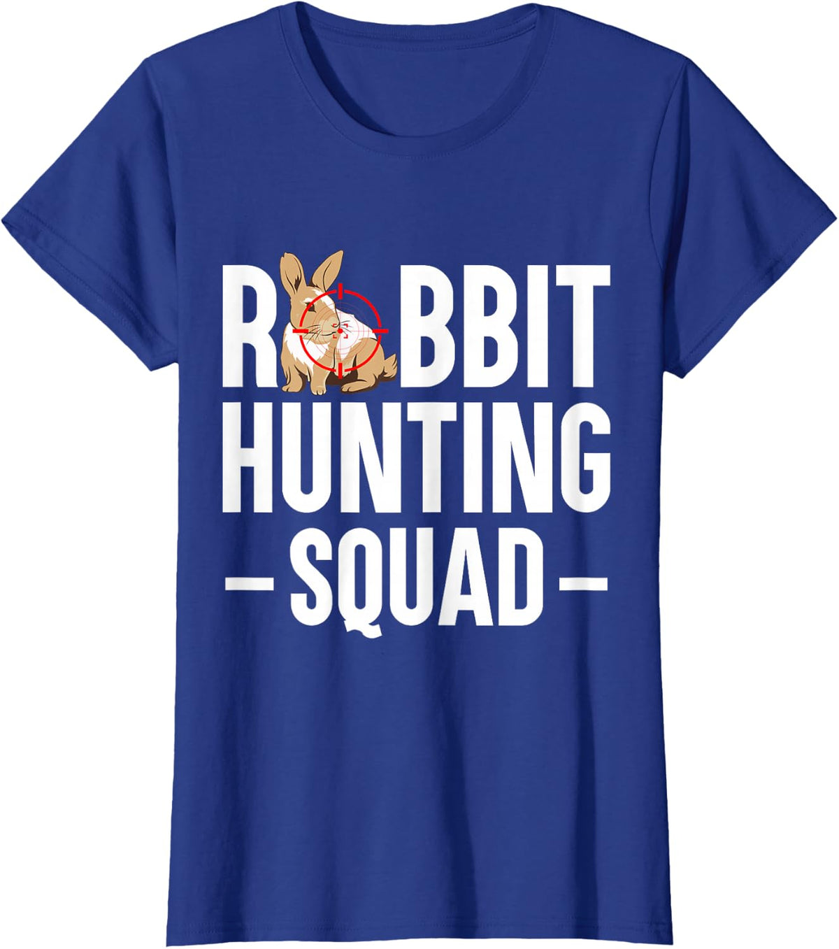 Rabbit Hunting Squad Cottontail Small Game Hunting T-Shirt - Royal Blue