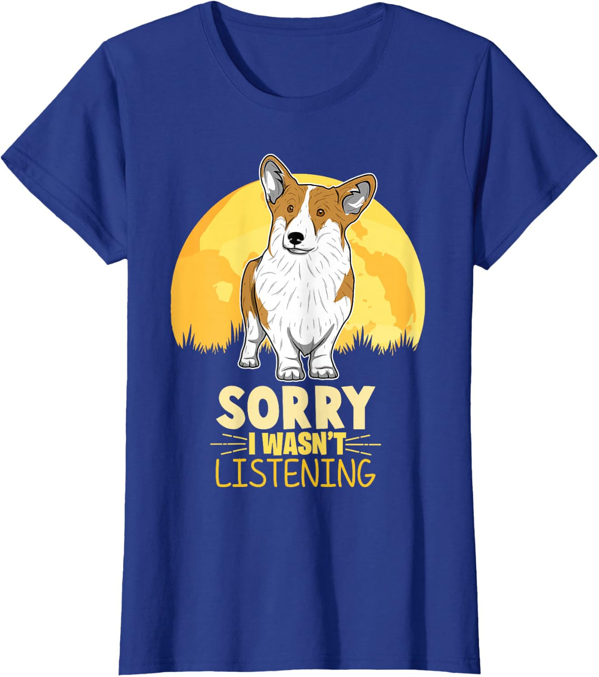 Welsh Corgi Pembroke Welsh Corgi Cardigan T-Shirt - Royal Blue
