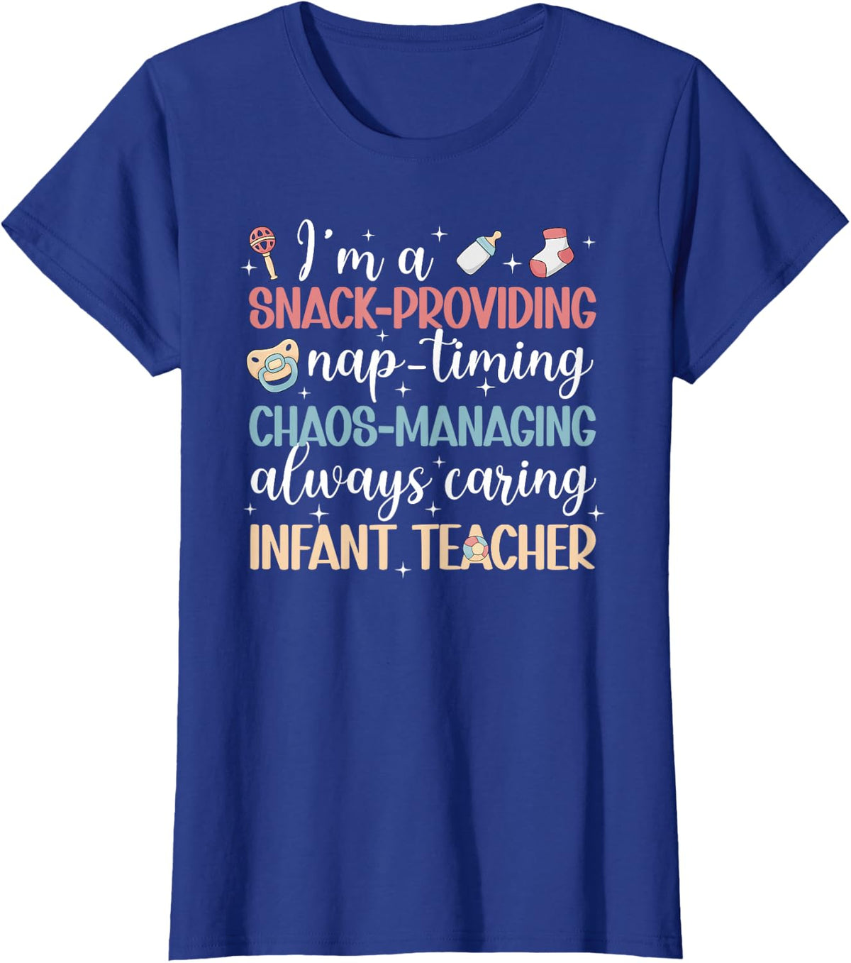 Infant Teacher Shirt Definition Tee T-Shirt for Infant Teaching Appreciation - Royal Blue