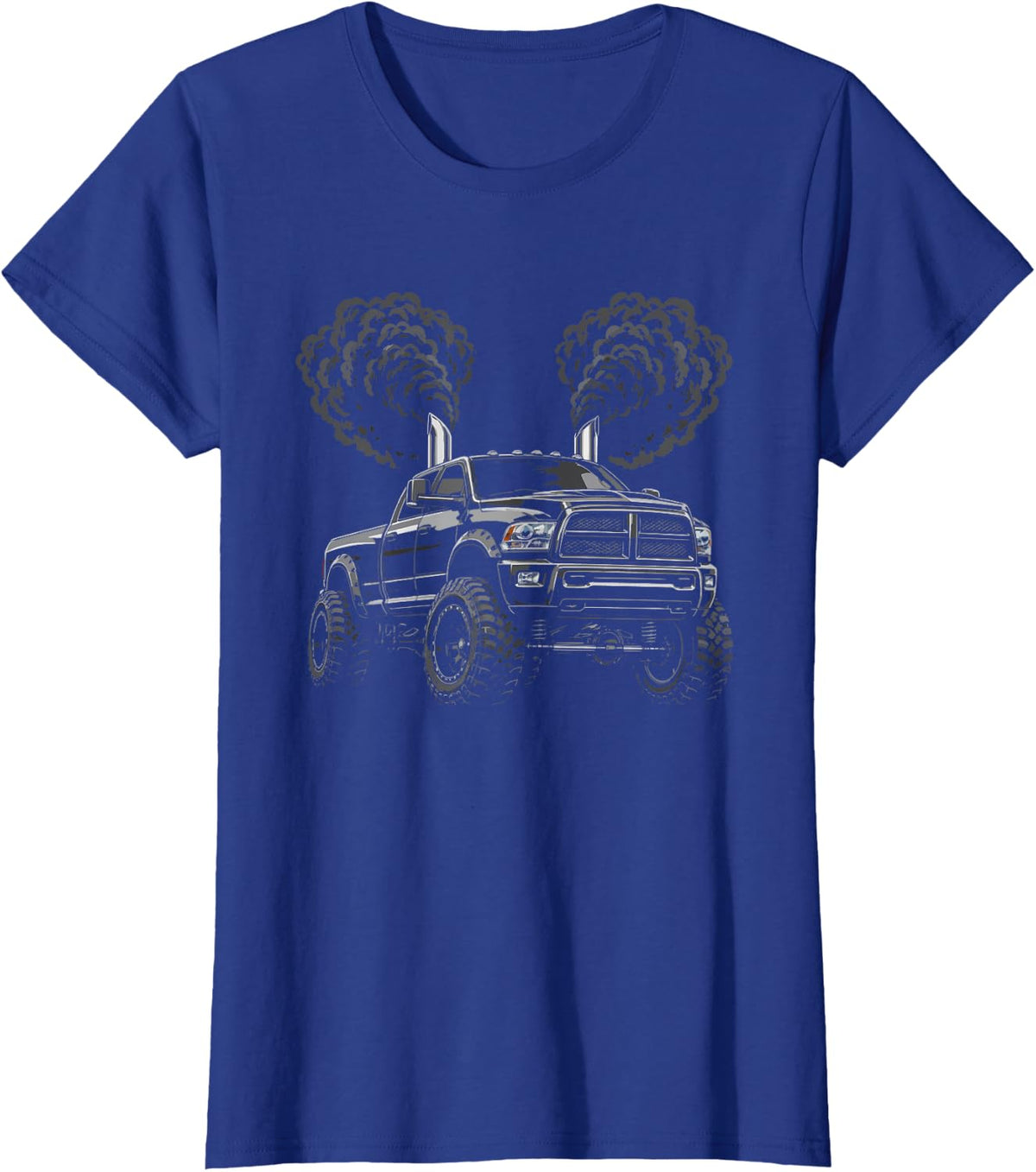 Coal Rolling Truck Classic American Muscle Graphic T-Shirt - Royal Blue