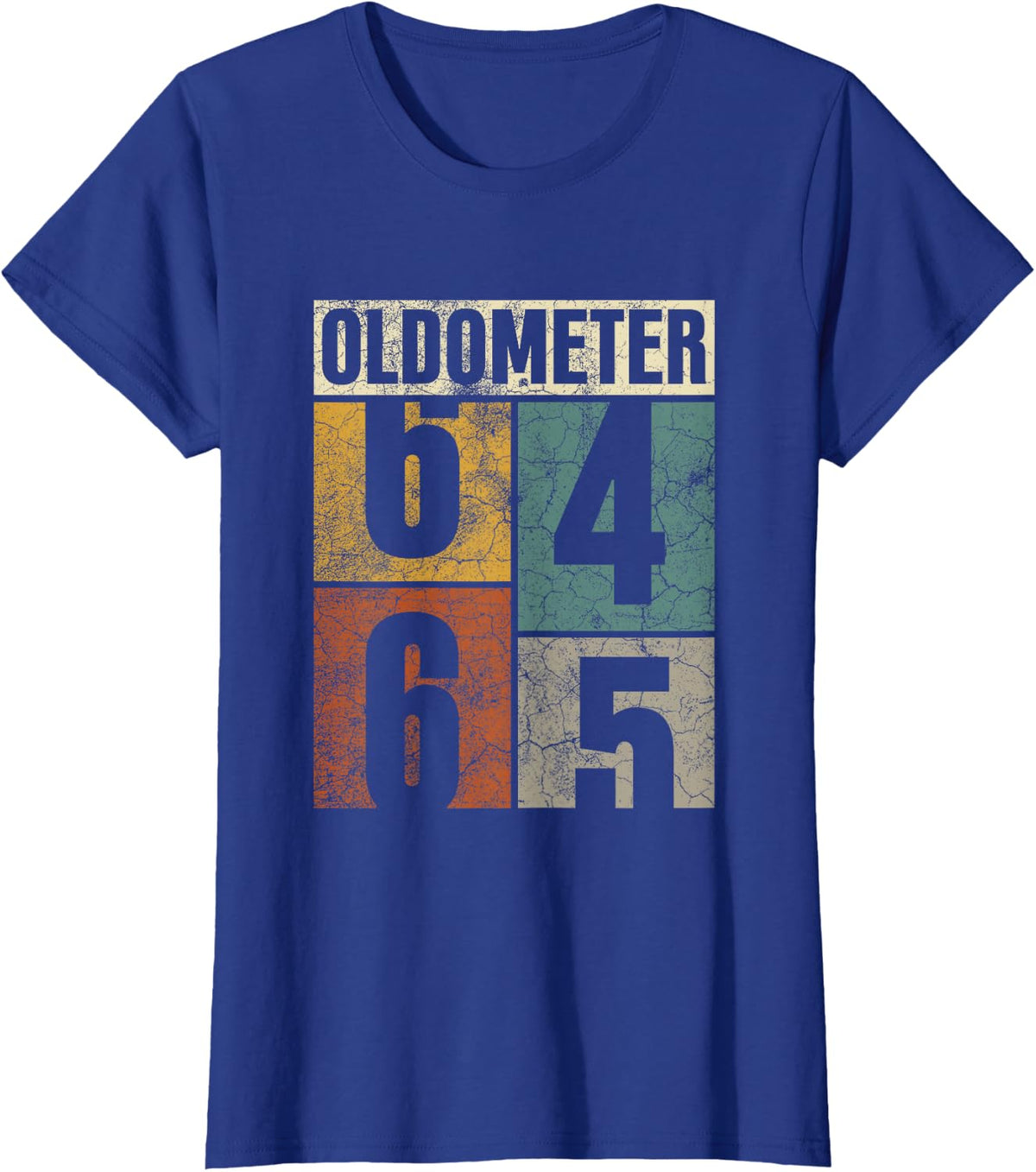 Oldometer 64-65 Legends Retro 65th Birthday Classic His/her T-Shirt - Royal Blue