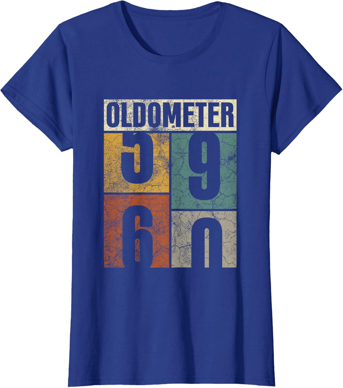 Oldometer 59-60 Legends Retro 60th Birthday Classic His/her T-Shirt - Royal Blue