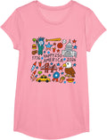 250 Anniversary USA Patriotic 250 Years American 1776-2026 T-Shirt - Girls Pink
