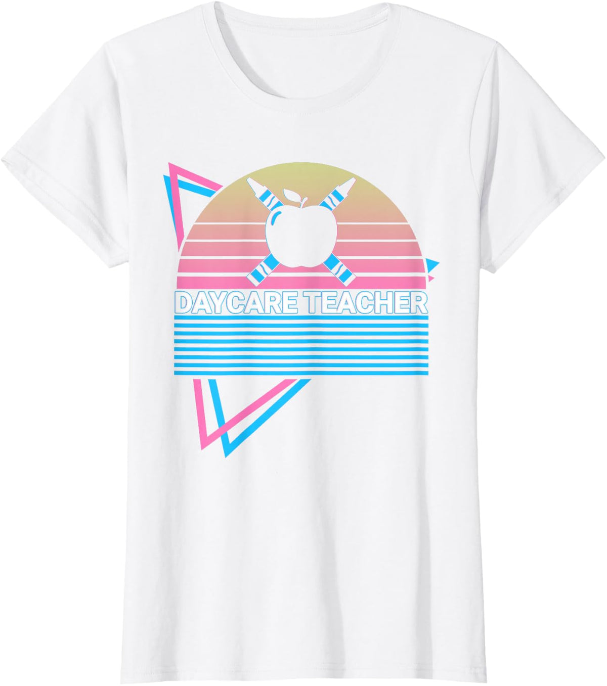 Daycare Teacher Retro T-Shirt - White