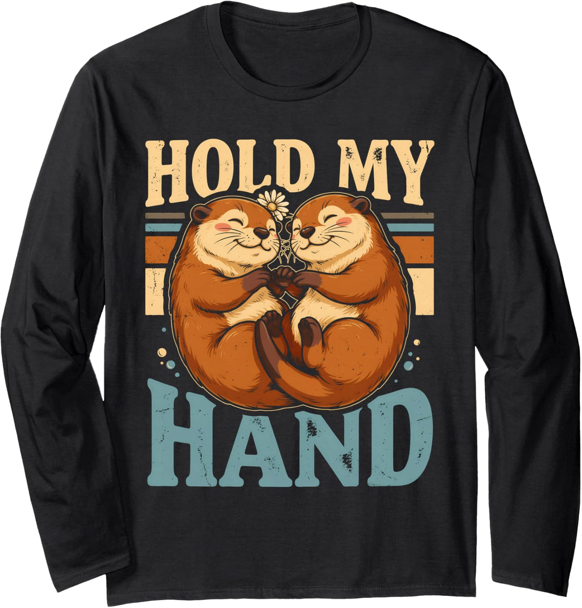 Hold My Hand Guinea Pig Lovers Pet Connection Long Sleeve T-Shirt - Adult Unisex Black