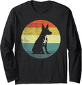 Retro Vintage Design Basenji Dog Long Sleeve T-Shirt - Adult Unisex Black