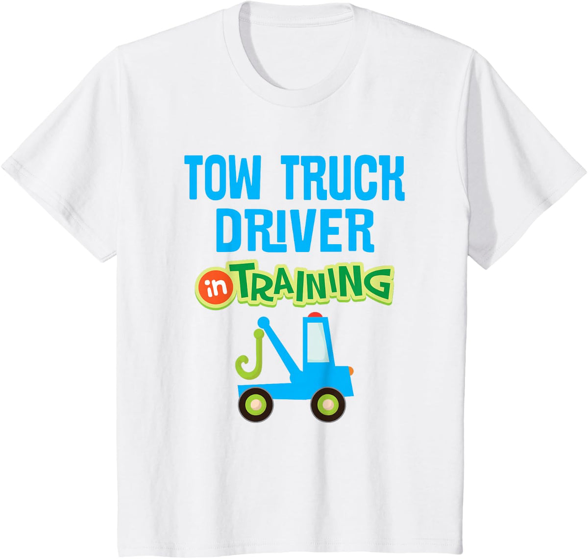 Kids Future Tow Truck Driver in Training T-Shirt - White