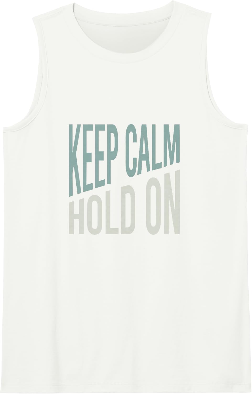 Funny Rodeo Keep Calm Hold On Sleeveless Tank Top - White