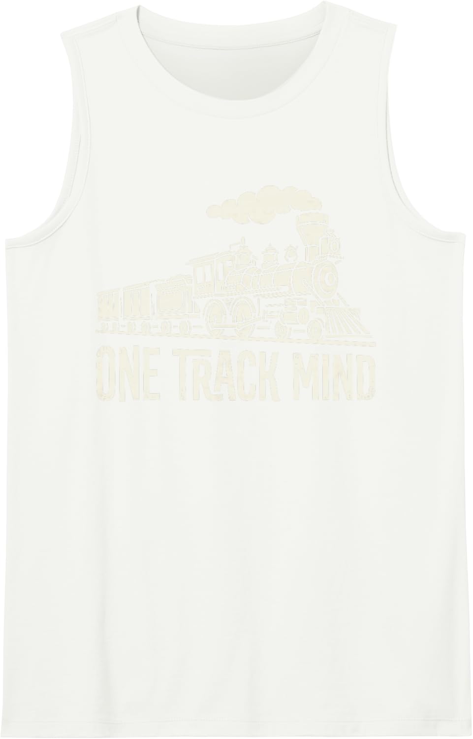 I Have One Track Mind Trains Lover Railway Railroad Fan Tee Tank Top - White