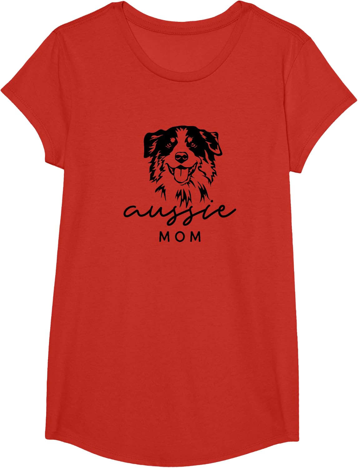 Aussie Mom T-Shirt - Girls Red