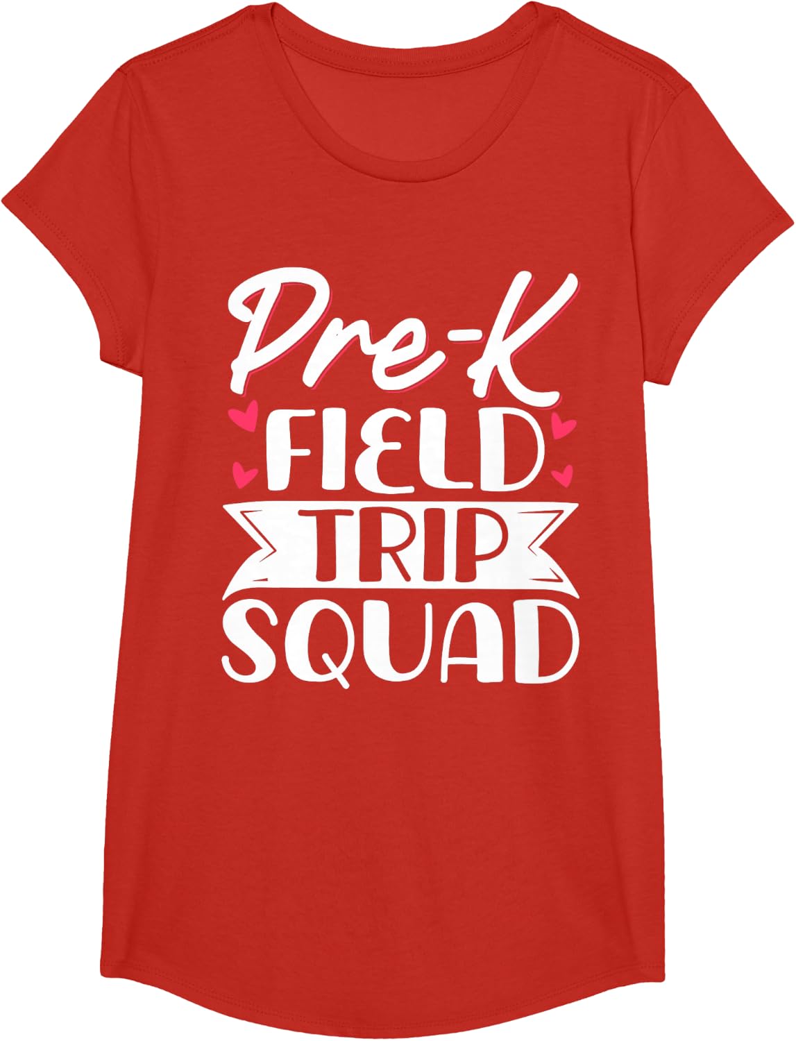 Pre-K Field Trip Squad Tees T Shirts For Preschool Teachers And Parents - Girls Red