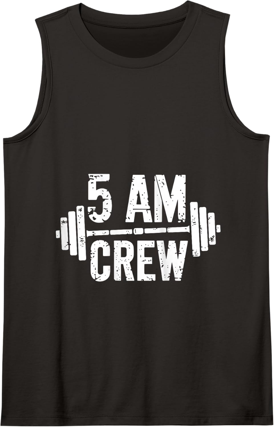 5 AM Crew, Gym Rat Gym Reaper, Funny Workout Exercise Tank Top - Black