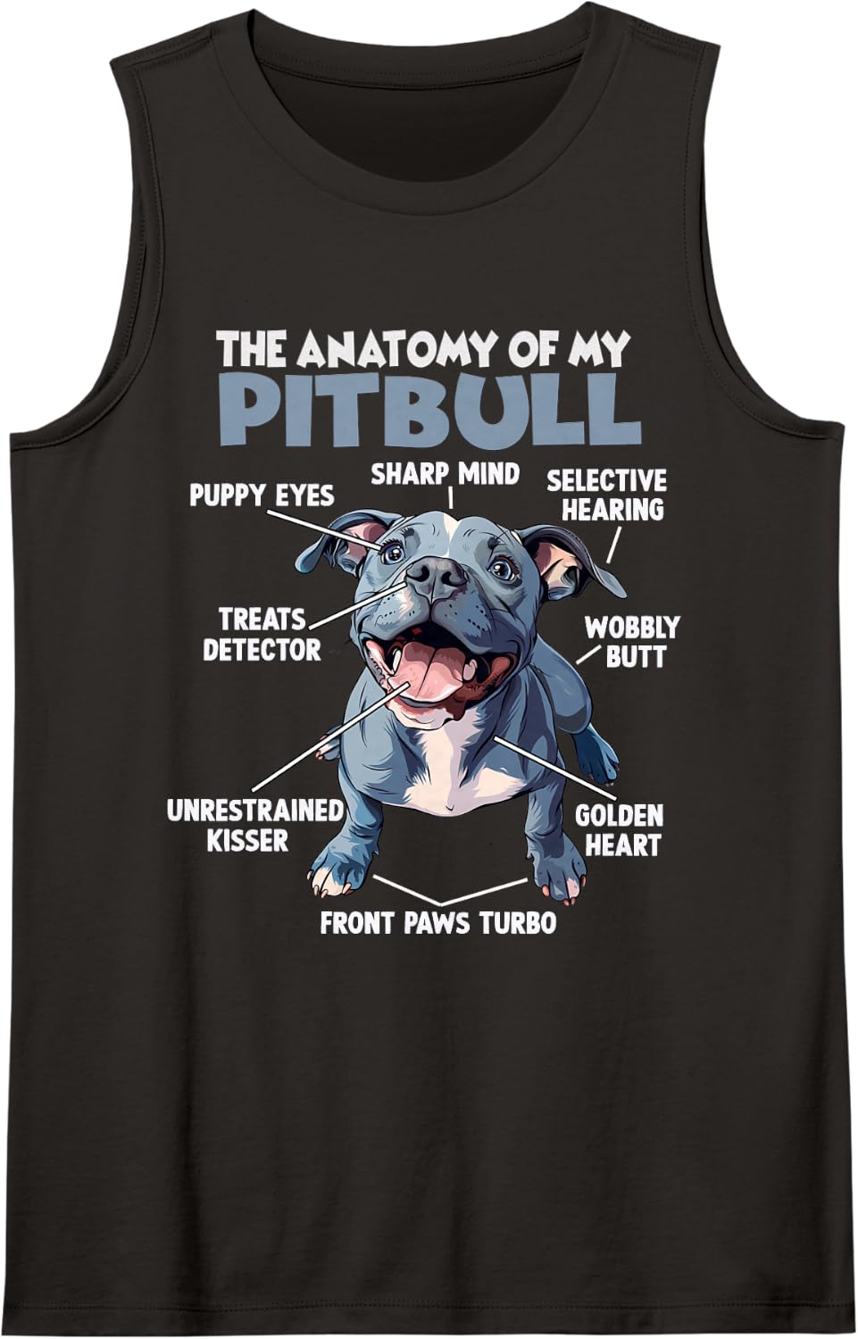 American Pitbull Dog Owner T Walk Pitbull Sleeveless Tank Top - Black