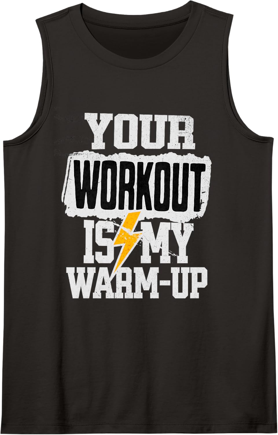 Gym Mode On - Funny Fitness Design Sleeveless Tank Top - Black