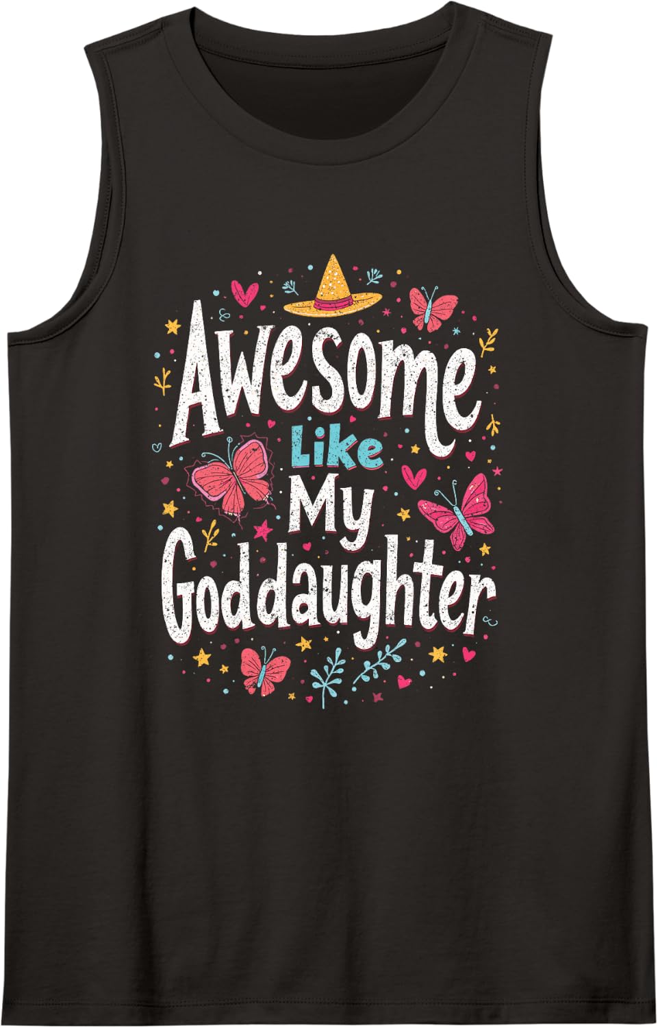 Awesome Like My Goddaughter Tank Top - Black
