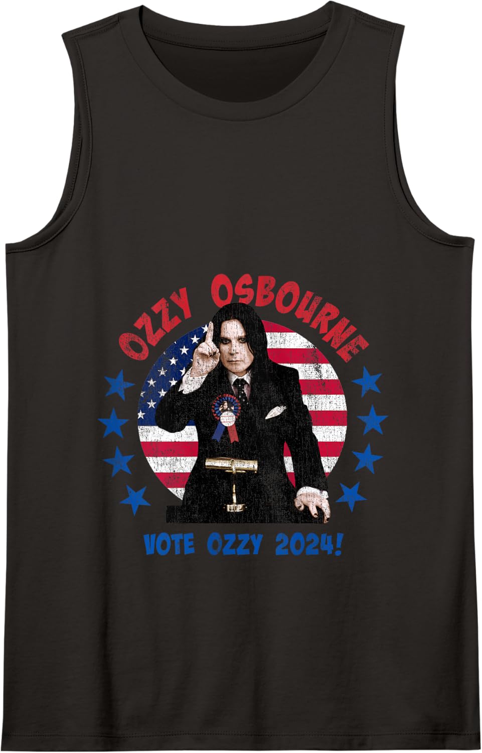 Ozzy Osbourne Ozzy for President Tank Top - Black