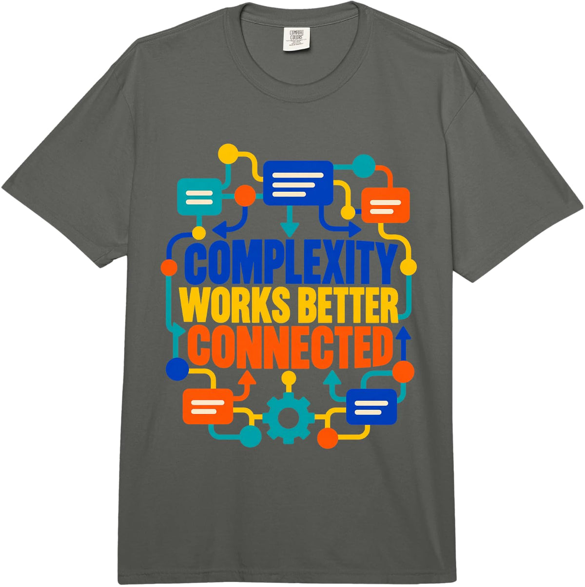 Systems Engineer Complexity Connected Network Problem Solver Comfort Colors Adult Heavyweight T-Shirt - Adult Unisex Dark